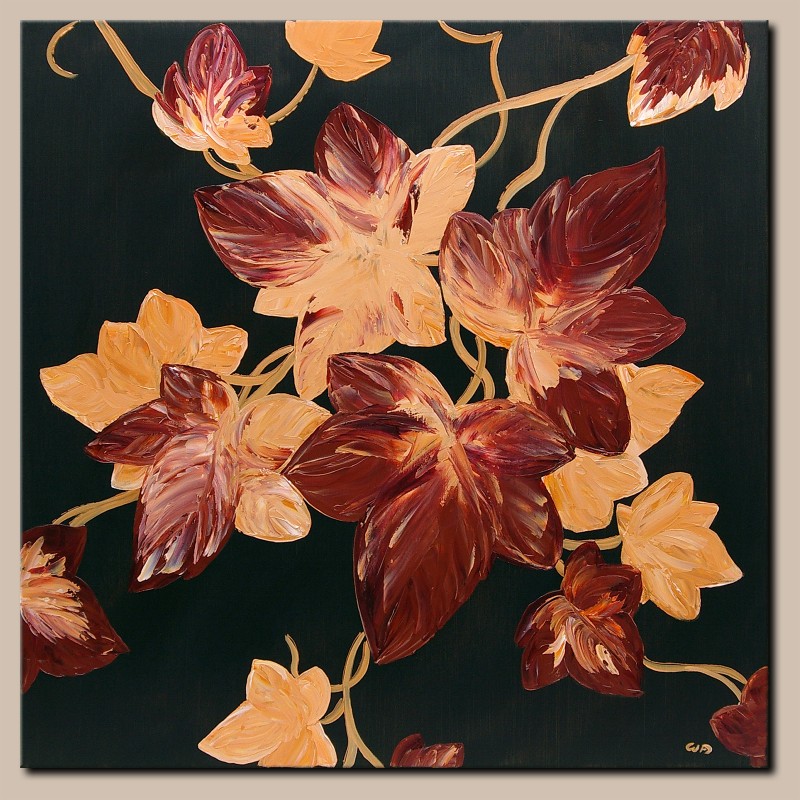 Gemälde Acryl Original abstrakte Malerei Kunst modern Blumen Baum Unikat Bild handgemalt