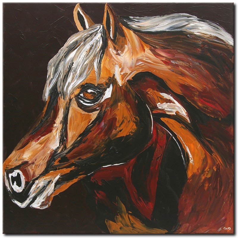 Gemälde Acryl Original abstrakte Malerei Kunst modern Pferd Unikat Tier Bild handgemalt